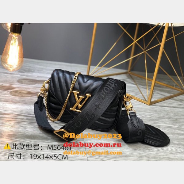 Louis Vuitton Replica M56461/M57864 New Wave Multi Pochette  Leather Crossbody