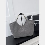 Top Quality AS6474 Suede Quilted Neo Cabas Small Shopping Tote Bag