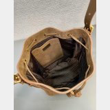 Top Quality 1:1 Mirror Prada Suede Bucket Bag 1BE079