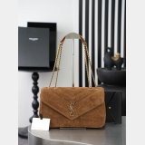 YSL LOULOU MATELASSE suede handbag