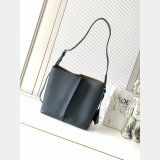 Medium Bilbao bucket in soft calfskin and suede