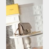 Top Fendi Wallet On Chain Baguette leather bag