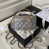 Knockoff Casual Style Vanity AP3663 2Way Chain Plain Party Bags