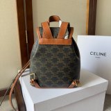 Backpack Celine Replica 197662 Folco Triomphe Canvas Bag