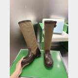 Prada Leather and canvas boots