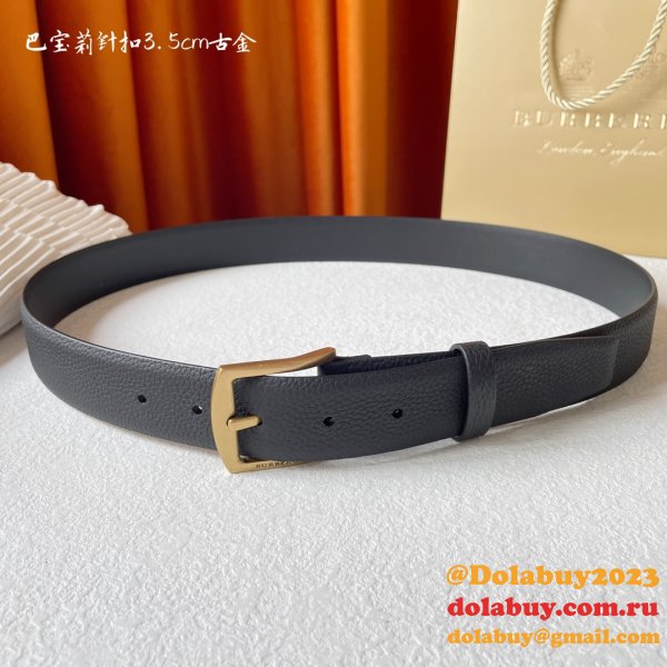 Cheap BURBERRY BELT 1:1 Mirror UK 35MM