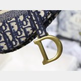 Replica Saddle Bag Blue Dior Oblique Jacquard