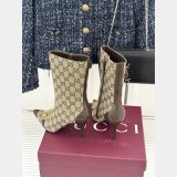 Gucci Horsebit GG Supreme canvas ankle boots