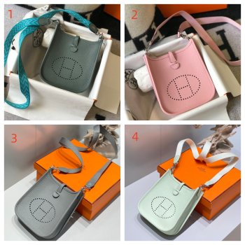 Top Hermes Mini 17CM Evelyne Bag Togo Leather