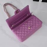 Top Quality CC 25cm Flap Handbags Caviar leather