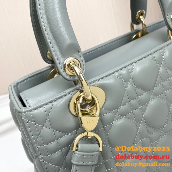 Fashion Christian Dior Lady Dior Top Quality 24CM Fake Bag