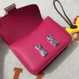 Hermes Constance Bag 18CM Epsom Leather Rose