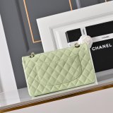Top Quality CC 25cm Flap Handbags Caviar leather