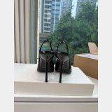 VOLTAIRE slingback pumps in glazed leather