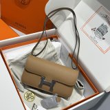 Top Quality Hermes handmade Stiching Constance Elan Bag 24cm