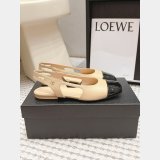 CC Flat Calf Leather Slingbacks Shoes