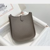 Hermes Mini Evelyne Handbags Replica Pewter Grey