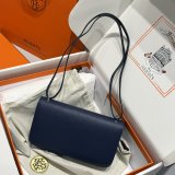Luxury Hermes handmade Stiching Constance Elan Bag 24cm