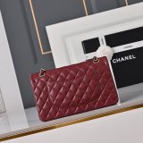 Top Quality CC 25cm Flap Handbags Lambskin