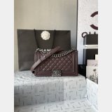 Top Replica CC Le Boy Flap Bag caviar leather 25CM