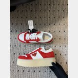 Prada Downtown Bold Nappa Leather And Suede Sneakers