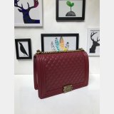 High Quality CC Le Boy Luxury Bags Lambskin 30cm