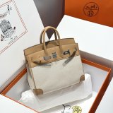 Best Hermes Birkin handmade Stiching Handbags Swift Leather 25CM