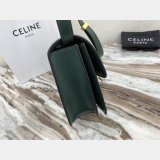 Celine Cheap Teen Classic Box ArmyGreen shoulder bag