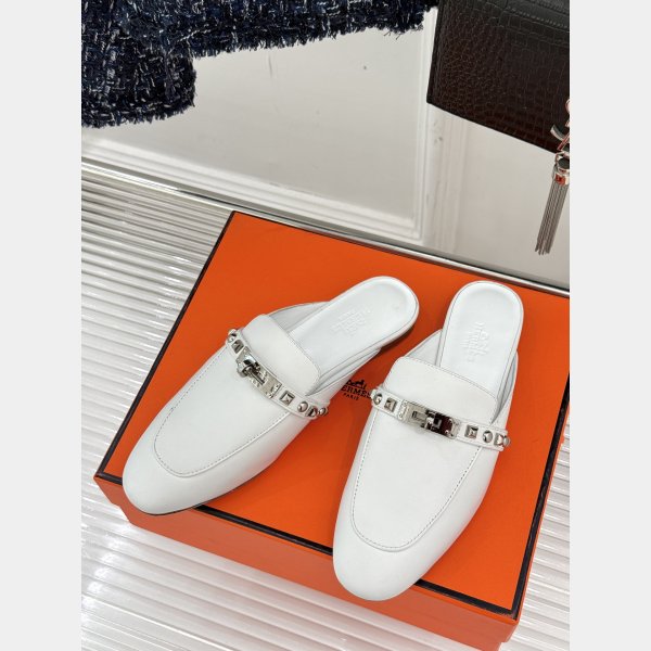 Luxury 7 Star Hermes Kelly Mule Women Shoes