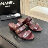 CC 26 Shiny Calfskin Mules
