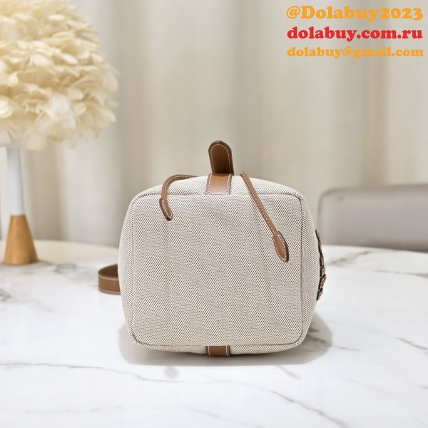 7 Star MiuMIU New Canvas Bucket 5BE089 Bag