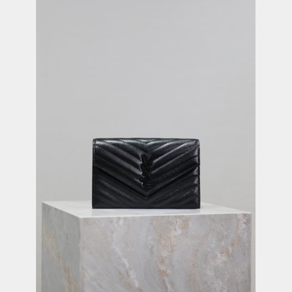 Quality YSL Designer 393953/377828 Caviar Leather Envelope Bag