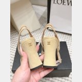 CC 2026 HIGH HEEL WOMEN Slingbacks Suede