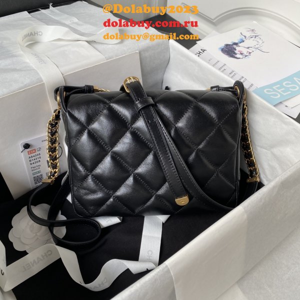 Cheap Copy AS4322 Shoulder 1:1 Mirror Fashion Black Bag