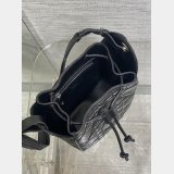 Christian Dior D-Motion Bucket 1025 & 1026 Silver/Gold Bag