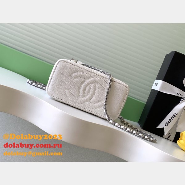 Long Vanity With Chain Luxury Grained Shiny AP4933 Bag