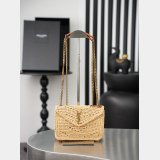 YSL LOULOU HANDBAG in raffia