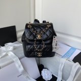 High Quality Replica Designer Backpack AS2908 Black/White Bag 18CM