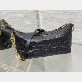 Christian Dior Perfect Fake 3106 Diorstar Hobo Chain Black Macrocannage Crinkled