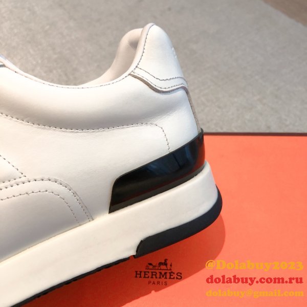 Wholesale Sneakers Leer Wit Hermes Knockoff Shoes