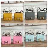 Top Hermes handmade Stiching Constance Bag 18CM