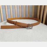 Top Loewe Pebble Grain Calf Anagram Belt 2.0CM