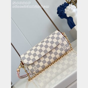 Louis Vuitton Wallet On Chain Ivy Damier Azur Canvas N40916 Bag