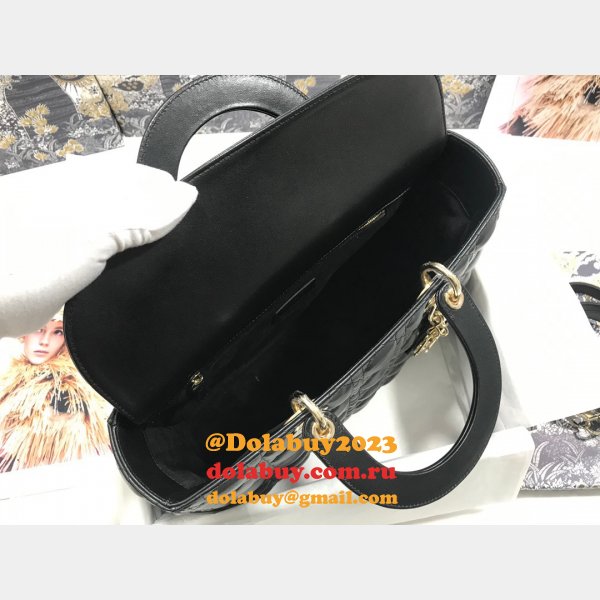 Inspired Duplicate dior lady lambskin 32CM HANDBAG