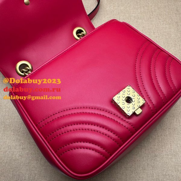 Copy Gucci Replica GG Marmont Shoulder Wholesale 739682 Luxury Bag