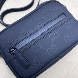 Gucci 1:1 GG Rubber-effect 771321 Shoulder Black Replica Bag