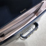 High Quality 752002 Horsebit Black 1955 Replica Gucci Designer Bag