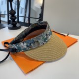 Hermes New Open-Top Straw Sun Hat