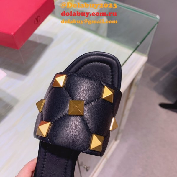 Top Quality Replica Factory Valentino Rivet slippers