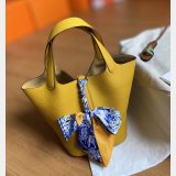 hermes Luxury picotin Yellow replica bags cheap bracelets